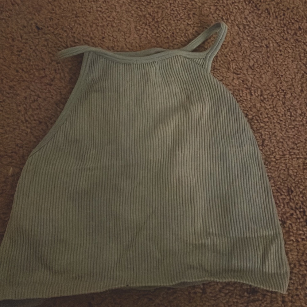 This is a light blue tank top